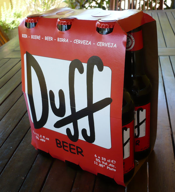 La Duff, la birra dei Simpson, scatola da 6 bottiglie