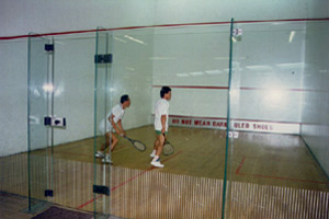 Gli interni della palestra xxxxxx, i campi da Squash di Rimini